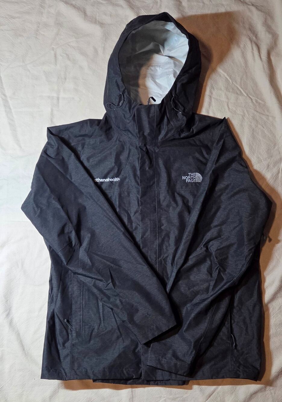 NWOT The North Face Men's XL Venture 2 DryVent Rain Jacket Gray Heather Hooded